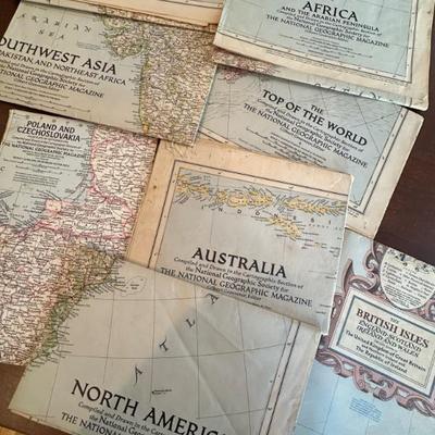 vintage world maps