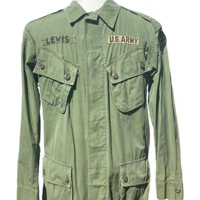 1960s US MILITARY Vintage Army Jungle Fatigues Jacket - Vietnam Era