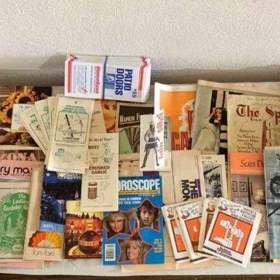 Vintage pamphlets, periodicals, and ephemera