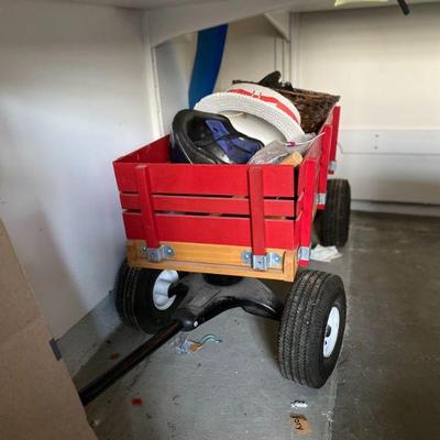 Red beach wagon