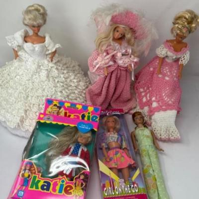 Barbie and Barbie style dolls.  Hand Crocheted Dresses