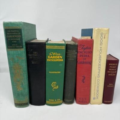 Vintage Gardening and medical books