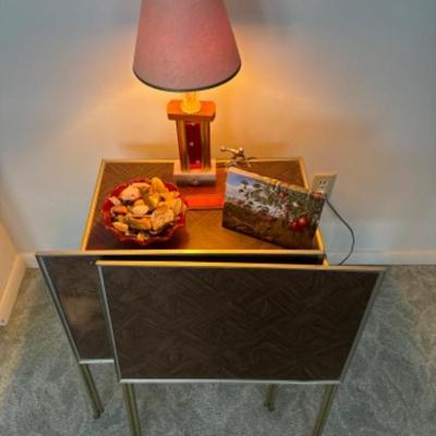 Vintage TV Trays, trophy lamp and more 