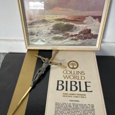Bible, Print and Cross
