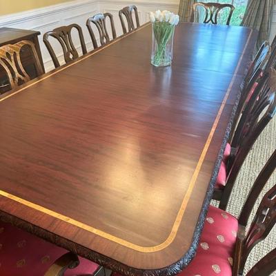 Vintage Regency Style Dining Table, Circa 2000's