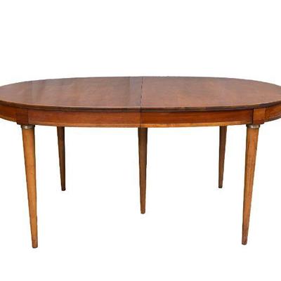 Mid-Century Dining Table with One Leaf
29â€H x 32.5W x 22â€D