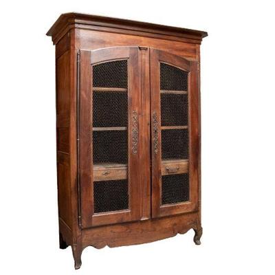 Armoire Cabinet with Grill Panel Doors
84â€H x 51â€W x 24â€D