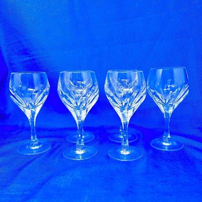 German CrystalÂ Wine, Champaign, Tall Glassed inÂ Sonja Pattern byÂ NACHTMANN