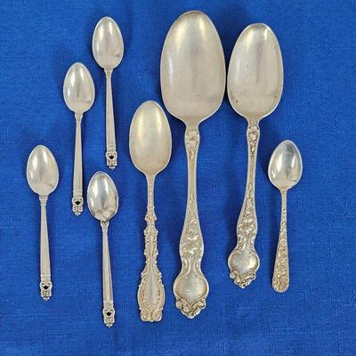 Assorted Sterling .925 Flatware Pcs - Spoons 179g