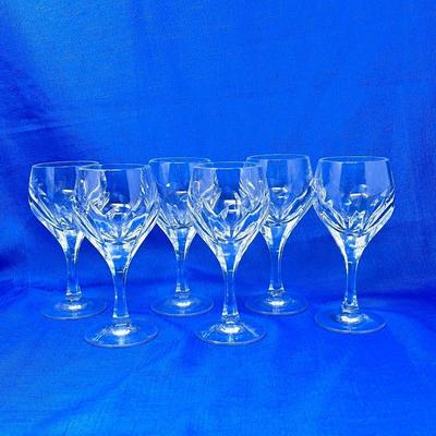 German CrystalÂ Wine, Champaign, Tall Glassed inÂ Sonja Pattern byÂ NACHTMANN