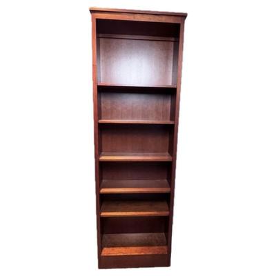 Tall84" Wood Bookcase with Adjustable Shelves Bookcase