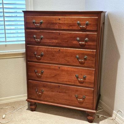  Bob Timberlake Lexington Cherry Traditional 5-Drawer Dresser / Highboy Chest of Drawers