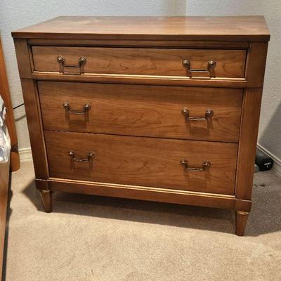 Vintage Wood Chest of Drawers w/ Three Drawers - Dovetailed Quality Piece