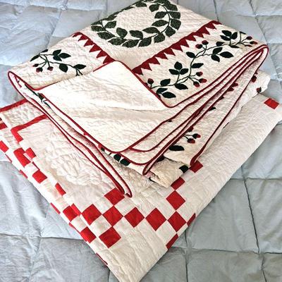  Set of Two Cotton Quilts Queen/King Sizes