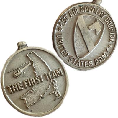 Original Vietnam US Army 1st Cavalry Division â€œ The First Team.â€ Unit Medal

