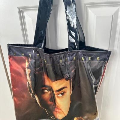 Justin Bieber bag with accessories