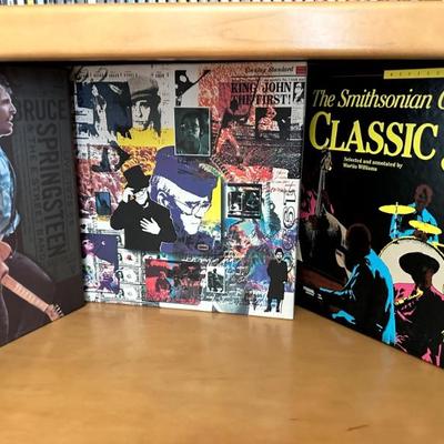 DVDs including Bruce Springsteen, Elton John, Smithsonian Classic Jazz