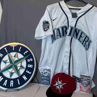 Seattle Mariners All Star Kelenic Jersey * Nice Sign * New Hat * Armed Forces Give Aways
