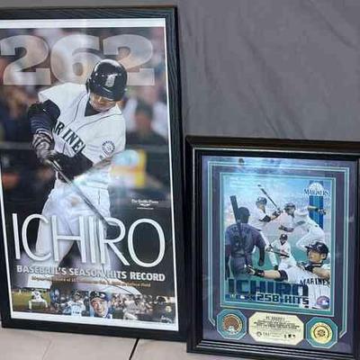 Ichiro Most Hits In A Season Memorabilia * 258 Hits In 2004 * Authentic Field Dirt * Coin
