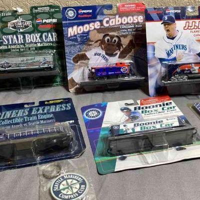 Seattle Mariners * Mariners Express, Collectible, Train Engine * All Star Boxcar * Moose Caboose * Bonnie Boxcar * J. J. Putz...
