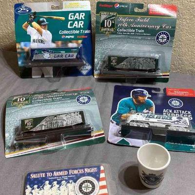 Seattle Mariners * Gar Car Collectible Train * Safeco Field 10th Anniversary Car Collectible Train * Ack Attack, Express Collectible,...