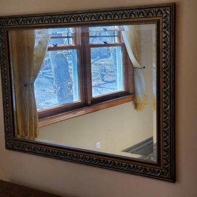 Lovely Etched Frame Mirror

