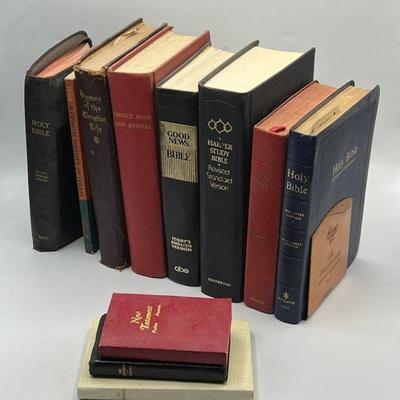 Collection Of Old Bibles & Religious Texts
