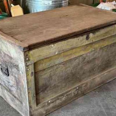 Heavy Wood Storage Chest
