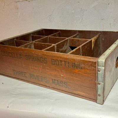 Cancellation Springs Bottling Three Rivers MA Dry Soda Crate
