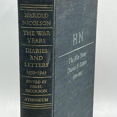The War Years Diaries & Letters 1939-1945 FIRST EDITION FIRST PRINTING Athenum 1967 Harold Nicolson
