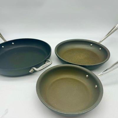 (3) All-Clad Frying Pans
