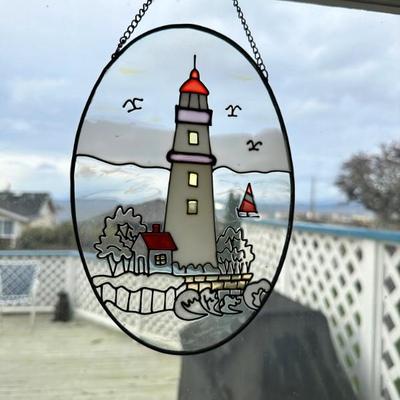 Lighthouse stained glass