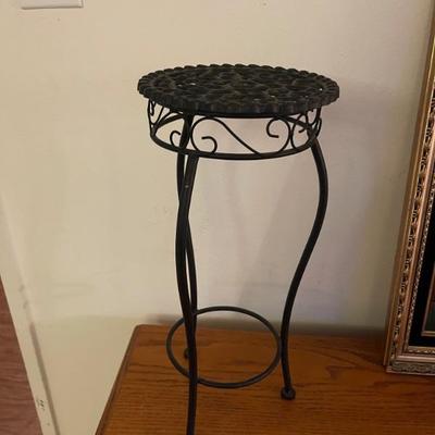 Plant stand in black iron