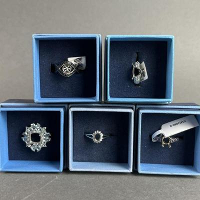 Lot 238 | Sterling Silver Ring Settings