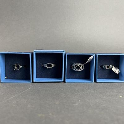 Lot 240 | Sterling Silver Ring Settings