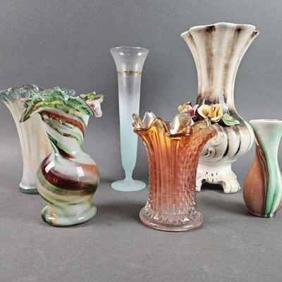 Lot 280 | Carnival Glass and Other Vases