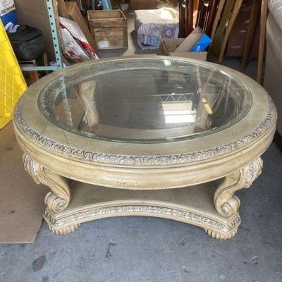 Lot 331 | Schnadig Round Table With Glass