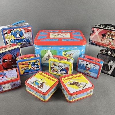 Lot 72 | Vintage Lunch Tins, Curious George, Marvel & More!