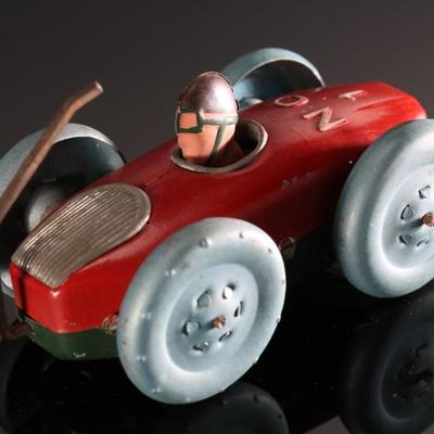 1940s Vintage Japan Acrobat Car Tin Wind-Up Flipper Tokyo Midoriya Co. Toy	3.25x2.75x5.25in	196147
