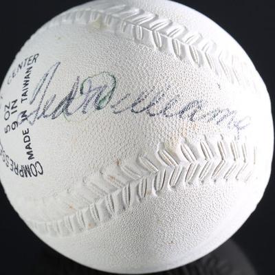 *Signed* Ted Williams Autographed Ball Sports Action Official League Rubber Baseball MLB	2.75in Diameter 	199177
