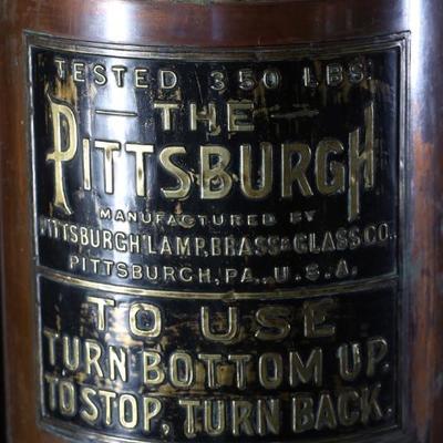 The Pittsburg Antique Brass & Copper Fire Extinguisher 	24x8x7.5in	199107
