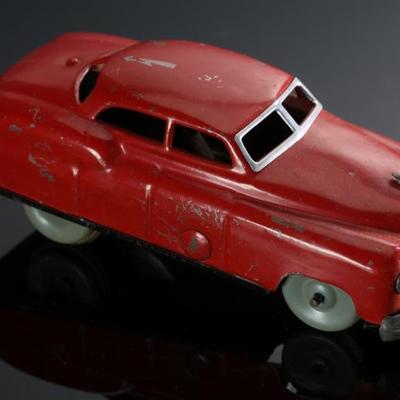 1940s Vintage Alps Japanese Tin Litho Press Wind Toy Car Pressmobile	2.5x2.5x6in	196057
