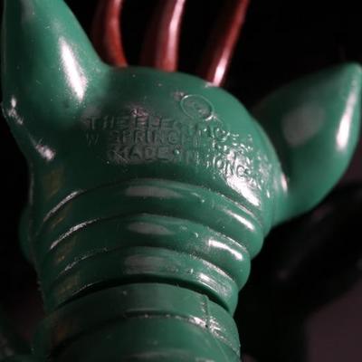 *Rare* 1960s Green 3 Horned Alien Creature The Electric Game Company Toy Figure Co.	5.5x2.5x3in	196141
