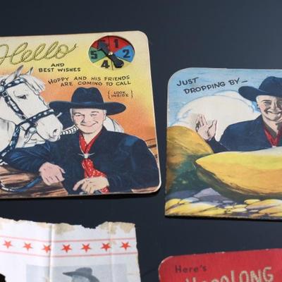 Lot of 8 1950s Vintage Hopalong Cassidy Birthday Best Wishes Cards buzz Cardozo	Largest: 7.25x6in	196099
Lot of 8 1950s Vintage Hopalong...