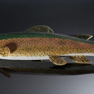 Lot of 3 Vintage Folk Art Carved Wood Fish		196045
