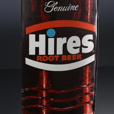 Vintage Hires Root Beer Soda Advertising Die Cut Bottle Thermometer Sign	28.75x7.75x1in Deep	196059
