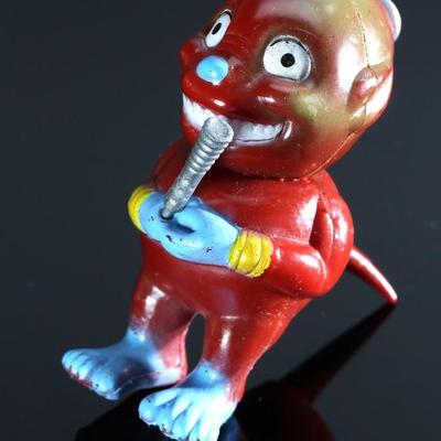 *Rare* 1960s Red Alien Creature The Electric Game Company Toy Figure Co.	4.5x2.5x3.5in	196137

