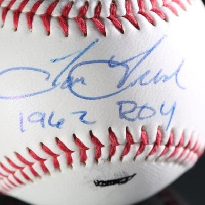 *Signed* Tom Tresh 1962 ROY Autographed Baseball MLB New York Yankees Auto 	2.78in Diameter 	199007
