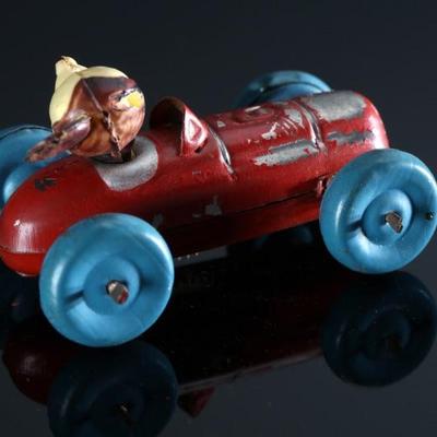 1940s Occupied Japan Mickey Mouse Race Car Masdaya Wind-Up Celluloid/Tin	2x2x3in	196149
1940s Occupied Japan Mickey Mouse Race Car...