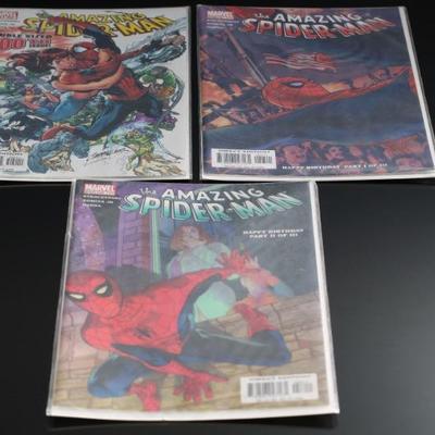 Lot of 3 The Amazing Spider-Man Marvel Comic Books - #57 498 #58 499 & #500 	1 x 7 x 11 in	198010
